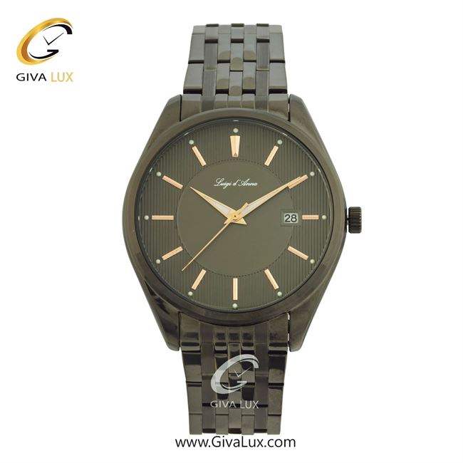 ساعت مچی اورجینال مردانه LdA | لوئیجی د آنا | Luigi d'Ana مشکی | مشکی| مشکی| کد رفرنس 2360